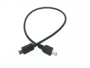 1x Micro USB Type B male to mini USB Type B male Host OTG Adapter Cable Black