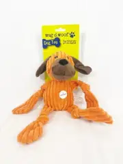 Wag n’ Woof Dog Toy to Tug Toss and Fetch Interactive Squeaker and Chewable Toy