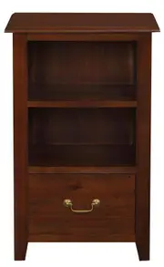 Tasmania 1 Drawer Solid Mahogany Timber Lamp Table (Mahogany)