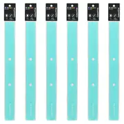 6pc Colourhide 30cm Bindermate Ruler Bookmark For Ring Binder/Arch Files Aqua