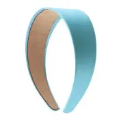 Girls 2 inch Satin Headband () Light Blue