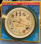 Musical Christmas wall Clock 12 Days Of Christmas NIB Kurt Adler