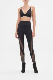 MESH SOFT PULL ON TRI BRA SOLID BLACK