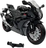 For Suzuki GSX-R1000R L7 1:12 Die-cast Racing Model Toy Sports Bike With Accessory Wheel Collector's Edition(Black)