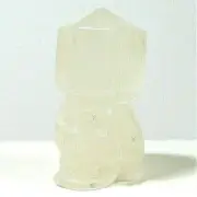CLEAR QUARTZ CRYSTAL SKULL POINT 50 X 27 X 23 MM. 52gm "NEW" AUZ SELLER C358