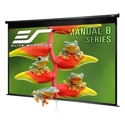 Elite Screens M120H Manual Pull-Down Projector Screen 120-inch for Home Mov 897