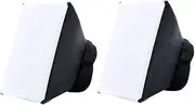 jojofuny 2 Pcs Universal Softbox Flash Diffuser for DSLR Camera Soft Illumination Shadow Reduction Compact Design