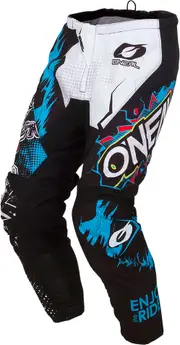 ONeal Element Villain, textile pants kids , color: Grey/Black/Blue , size: 24