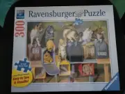 Ravensburger 300 Piece Jigsaw Puzzle Cats Got Mail Large Format Brand New Rare