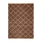Berber Kilim Brown Wool Rug 200Cmx280Cm