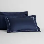 Sheridan 1200TC Palais Lux Pillowcase in Midnight/Dark Blue Size: Tailored Material: Cotton @Sheridan Rewards