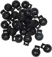 50 or 1000 Wholesale Spring Round Ball Shaped Stop Sliding Cord Toggle Lock