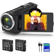Video Camera for Youtube Camcorder QHD 2.7K 50MP Vlogging Digital Camera with 32