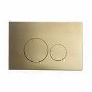 Well Made Forever Wall Mount Actuator Flush Push Button Plate in Brushed Bras...