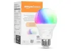 Amazon Basics Smart A19 LED Light Bulb, Color Changing, 9W (60W Equivalent)