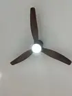 Ceiling Fan With LED Light and DC Remote 3 Colors Temperature 5 Speeds Timer