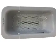 Extendable Over the Sink Colander with Silicone sponge & silicone sink strainer