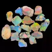 Dry Opal Rough Lot 24 Pieces Natural Ethiopian Welo Opal Raw AAA cut grade rough