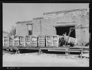 8" x 10" 1939 Photo Cotton warehouse. Ashford, Alabama