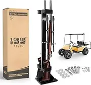 10L0L Golf Cart Gun Rack,Stand Up Gun Holder,Adjustable Guns Mount for Yamaha Club Car EZGO Golf Cart/UTV/ATV
