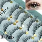 Long Wispy Fluffy False Eyelashes Extension Tools 3D Faux Soft Mink Hair