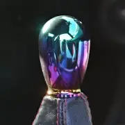SSCO RAINBOW NEO CHROME CR 450 GRAMS SHIFT KNOB SHIFTER WEIGHTED TEAR DROP (for: Honda)