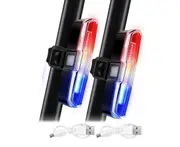 Bike Tail Light,Bright Bicycle Rear Light USB Rechargeable LED Bike Light Waterproof 5 Modes for Night Cycling