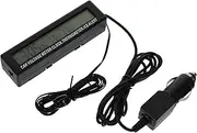 HEALLILY 1Pc LED Vehicle Clock with Temperature and Voltage Display Luminous Car Accessory High Precision Hour Digital Timekeeping Easy Installation for Cars and Trucks