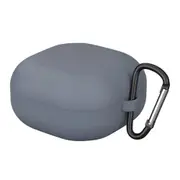 2Pcs Silicone Earphone Case for Samsung Galaxy Buds Live Wireless Headset Shockproof Soft Protective Headphone Cover Shell - Dark Gray