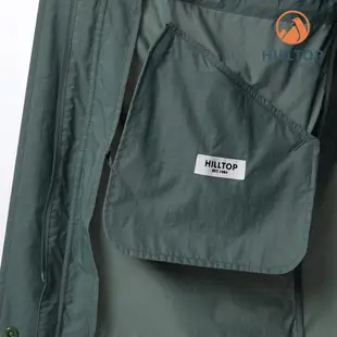 【Hilltop山頂鳥】女款防潑超輕量長版外套- 綠 PS02XFF1ECM0