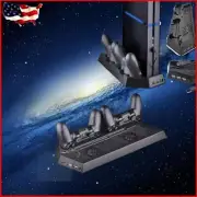 PS4 Cooling Station Vertical Stand with 2 Controller Charging Dock PlayStat
