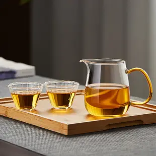 茶道 美斯尼 高硼矽玻璃 公道杯 加厚 茶具 分茶器 家用 大號 茶海 單個 茶漏 套裝 高硼矽玻璃茶具 家用分茶器