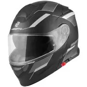 V271 Delta Matt Black Grey Modular Helmet