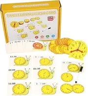 Analog Clock for Kids Learning,Portable Wooden Analog Clock | Preschool Learning Activities, Early Development Activity, Homeschool Supplies for Boys Girls