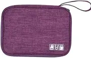 ANNESA Watch Bands Storage Bag, Organizer Holds 10 Watch Bands Waterproof Portable Electronics Travel Watch Straps Carrying Case, Watch Band Storage Bag for Most Sizes of Watch Bands (Purple)