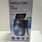 Singsation Party Vibe All-In-One Karaoke System with Microphone. Bluetooth.