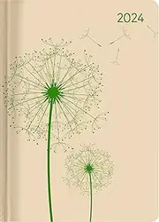 Ladytimer Blowballs 2024 - Pusteblume - Taschenkalender A6 (10,7x15,2 cm) - Weekly - 192 Seiten - Notiz-Buch - Termin-Planer