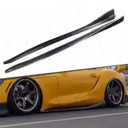 2PCS Carbon Fiber Side Skirt Extension Lip Spoiler For Toyota A90 Supra GR A91 V