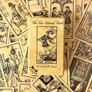 Tea Stained Tarot Deck with Guidebook | Rider Waite Smith | Tarot Cards
