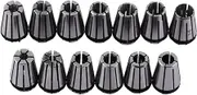Snblzhef 15PCS ER11 Collet Set, Spring Collet Chuck, CNC Spindle Collet, 65Mn Spring Steel Replacement Collet