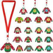 20 Pcs Ugly Christmas Sweater Prize Acrylic Ugly Sweater Contest Prizes 20 Pc...