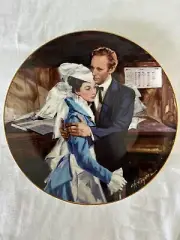 Knowles "Gone With the Wind" Collector Plate - “A Question Of Honor” With COA