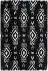 Surah Black And White Tribal Pattern P.E.T Indoor Outdoor Rug Plush Carpet