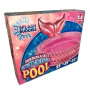 Little Mermaid Swimming Pool Splash Buddies Toddler Kiddie Pink Swim Backyard