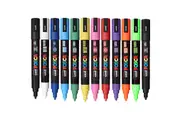 Uni PC-5M Posca Marker Medium Bullet Tip 2.5mm Assorted Box 12