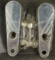 Harley Custom Chrome Rick Doss Softail Passenger Peg Relocation Bracket 28-630