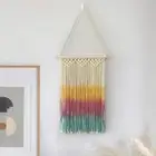 Macrame Wall Hanging Colorful Christmas Accents Bohemian Tapestry Wall Decor
