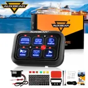AUXBEAM BC60 6 Gang Switch Panel Relay Circuit Control Car RV Boat Marine Truck (for: Subaru)
