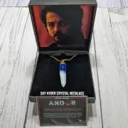 GameStop Sky Kyber Crystal Necklace Andor Pendant Star Wars Prop Replica