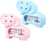 ANDRESLAD 2pcs Infant Elephant Bath Thermometer Safe Abs Material Accurate Room Water Temp Elephant Shape Toy